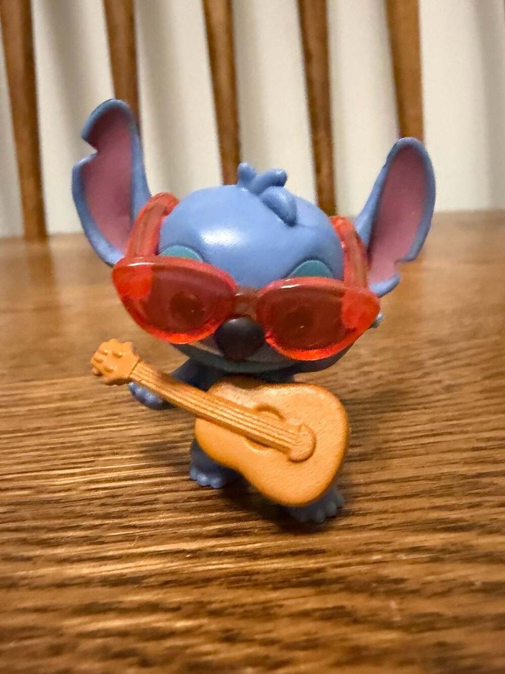 Disney Lilo & Stitch Rockstar Stitch with Ukulele and Red Sunglasses PVC Figurin